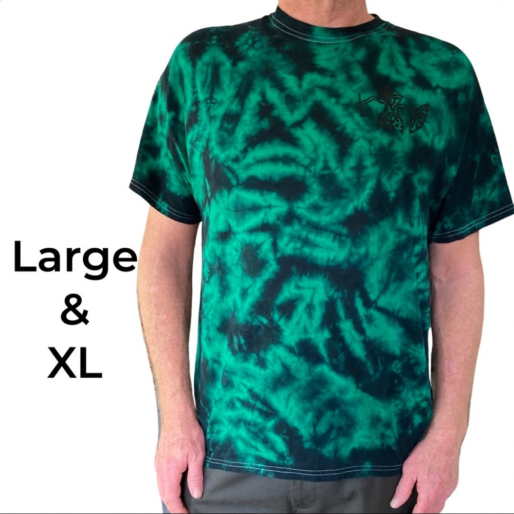 PRISMATIC GREENS TIE DYE UNISEX T-SHIRT